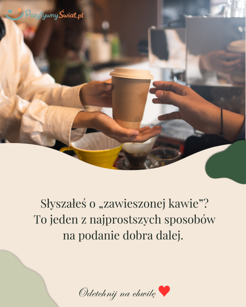 Tradycja zawieszona kawa w kawiarni